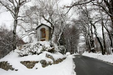 NEVICATA SULLA STRADA PER SAN SALVATORE